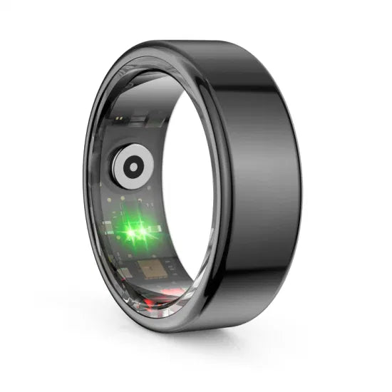 Elite Smart Ring: 5ATM Waterproof Health Monitor with Temperature Sensing & Camera Control