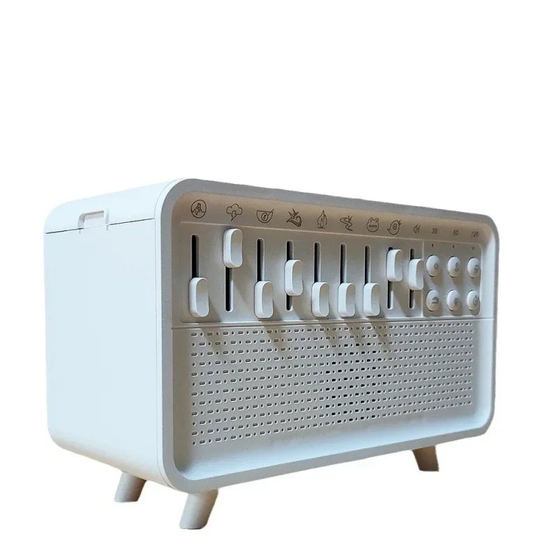 Flame-Effect Aromatherapy Diffuser with Bluetooth Audio & White Noise for Serene Sleep