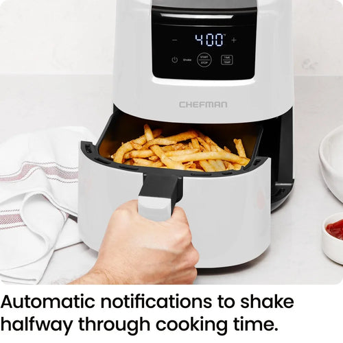 Compact Culinary Elegance: 2QT Air Fryer with Dishwasher-Compatible Basket
